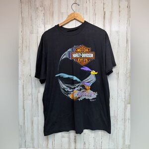 Vintage 1993 Harley Davidson Road Runner Looney Tunes Shirt Germany 15th 2XL
